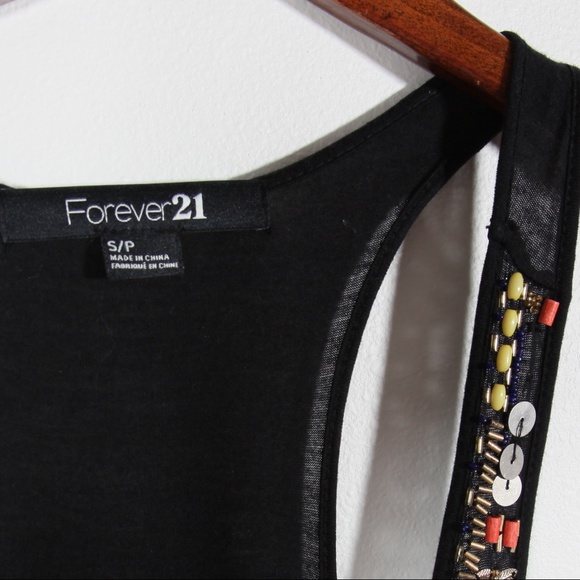 3/$15 Forever 21 Multicolor Embellished Beaded Sequin Tank Top Size Small - Picture 6 of 6